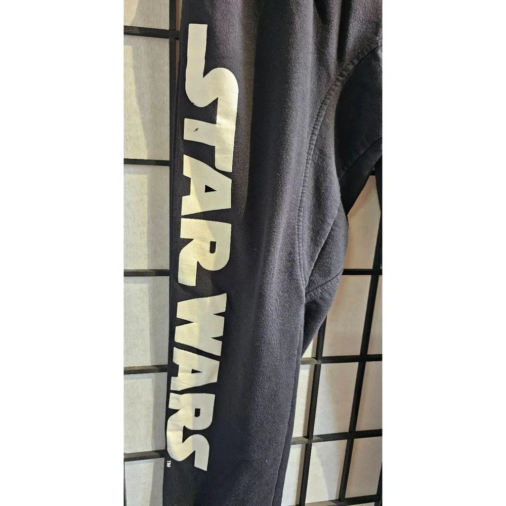 STAR WARS Joggers Mens Size M Black‎ Graphic Cuffed Stormtrooper Logo Sci-Fi